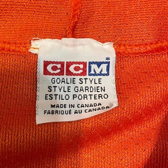 Vintage Dallas Stars Senior CCM Orange Belfour Men's Made In Canada - Picture 3 of 8